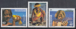 French Polynesia Polinesie 1986 Mi#445-447 Mint Never Hinged - Nuovi