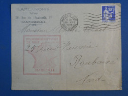 DH15 FRANCE   BELLE LETTRE  1939 1ER VOL  A ROUBAIX  ++AFF. INTERESSANT+ - 1927-1959 Covers & Documents