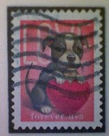 United States, Scott #5746, Used(o), 2023, Love Stamp: Puppy And Heart, (60¢) - Oblitérés