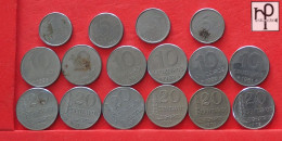 BRAZIL  - LOT - 16 COINS - 2 SCANS  - (Nº58009) - Collections & Lots