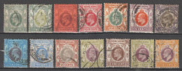 HONG KONG (CHINA) - 1904/1911 - YVERT N°77/84+86+89+95/97 OBLITERES FILIGRANE CA MULTIPLE - COTE = 135 EUR - Gebraucht