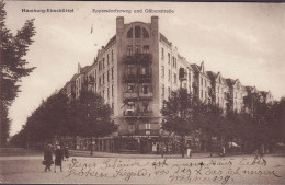 Deutsches Reich PPC Hamburg-Eimsbüttel Eppendorferweg Und Göbenstrasse 'Benutzt Die Luftpost' HAMBURG 1927 Emmanuel Kant - Eimsbuettel