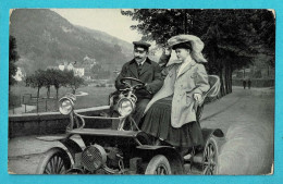 * Fantaisie - Fantasy (Transport - Oldtimer Voiture Car) * Homme Femme, Chauffeur, Piccolo, Ruppe Und Sohn Of Apolda - Taxis & Fiacres