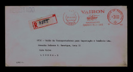 Gc8285 PORTUGAL EMA "VAIRON" Navigation Ships Int. Transports" Publicitary Cover Industry Food Mailed - Other (Sea)