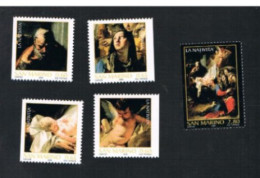 SAN MARINO - UN 2122a.2126a - 2006 NATALE: TIEPOLO (COMPLET SET OF 5 STAMPS, BY BOOKLET) -   MINT ** - Unused Stamps