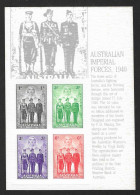 Australien 1940  Mi.Nr. 156 / 159 , Stamp Replica Card No.18 - Postfrisch / MNH (**) - On Paper Druck - Andere & Zonder Classificatie