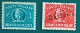 1947 Michel-Nr. 7+8 Gestempelt - Revenue Stamps