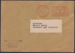 F-EX47793 GERMANY 1942 PIGNEY BOWES MACHINE RED SPECIAL CANCEL EAGLE BIRD.   - Franking Machines (EMA)