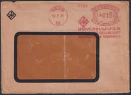 F-EX47797 GERMANY 1931 PIGNEY BOWES MACHINE RED CANCEL BERLIN FILM CINEMA.   - Maschinenstempel (EMA)