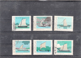 Portugal, Barcos Dos Rios Portugueses, 1980, Mundifil Nº 1504 A 1509 Used - Oblitérés