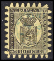 Finland 1871 10p Black On Yellow Type Iii Fine Used. - Used Stamps