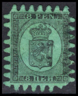 Finland 1866-67 8p Black On Blue-green Type Iii Fine Used. - Usados