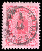 Finland 1875-84 25p Aniline Rose Stamp Office Print Fine Used. - Used Stamps