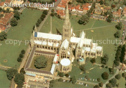 73715063 Salisbury Wiltshire Cathedral Aerial View  - Autres & Non Classés