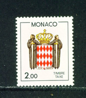 MONACO  -  1985 Postage Due 2f Never Hinged Mint - Impuesto