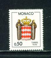 MONACO  -  1985 Postage Due 50c Never Hinged Mint - Impuesto