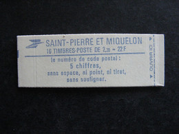 Saint Pierre Et Miquelon: TB Carnet N° C464, Neuf XX. - Libretti