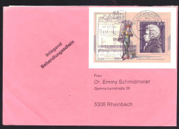 BRD / Deutschland / Duitsland / Germany Block 26 On Envelop (1991) - Enveloppes Privées - Oblitérées