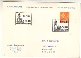 Finlande - Carte Postale De 1960 - Oblit Oulu - - Brieven En Documenten