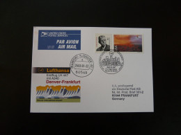 Premier Vol First Flight Denver Frankfurt Airbus A340 Lufthansa 2001 - Covers & Documents