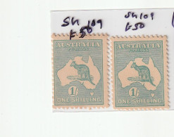 Australia 1928 . SG 109 (hinged) 2 Stamps And SG 107  Hinged   Total 6 Stamps  Good Condition (AS91) - Nuovi