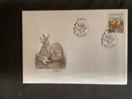 FDC CZ 2011 YT 600 Pâques Poussins Dans Un Nid De Fleurs - FDC