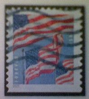 United States, Scott #5658, Used(o) Booklet, 2022, Flag Definitive, (58¢) Forever - Oblitérés