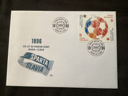 FDC CZ 2021 Football 125 Ans Du Premier Derby Entre Le Sparta Et Le Slavic De Prague - FDC