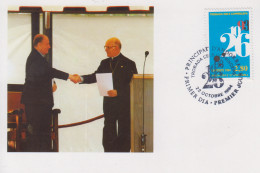 Carte  Maximum  1er  Jour   ANDORRE   ANDORRA    Rencontre  Des  Co - Princes   1994 - Cartoline Maximum