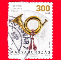 UNGHERIA - Usato - 2017 - Storia Postale - Corno Postale (simbolo)  - Strumenti Musicali - Post Horn - 300 - Used Stamps