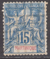 Martinique 1892 Yvert#36 MNG Quadrille - Nuevos