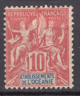 Oceania Oceanie 1900 Yvert#15 Mint Hinged (avec Charniere) - Neufs