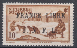 St. Pierre & Miquelon 1941 FRANCE LIBRE Mi#253 Mint Hinged - Ungebraucht