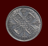 Great Britain George V 1933 Florin About EF Lustre British Two Shillings - Sonstige & Ohne Zuordnung