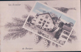 Souvenir De Savigny VD, Eglise Et Ecole (50808) - Savigny