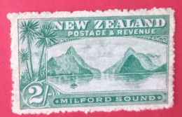 NEW ZEALAND SG35 1898 2/- MILFORD SOUND USED CAT VALUE - Ongebruikt