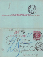 GREAT BRITAIN - LETTER CARD 1898 NEW-GARDEN - GLADBACH / 4628 - Briefe U. Dokumente