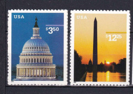 258 ETATS UNIS (USA) 2001 - Y&T 3146/47 Adhesif - Monument - Neuf ** (MNH) Sans Trace De Charniere - Unused Stamps
