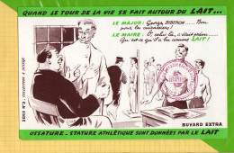 BUVARD & Blotting Paper :Le Lait  Les Militaires Incorporation Serie N°3 Esquelbecq Cachet - Dairy