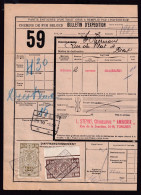 DDFF 572 - Timbres Chemin De Fer S/ Bulletin D'Expédition - Gare De TONGEREN 1939 - L. Steyns, Chaussures AMBIORIX - Documenten & Fragmenten