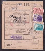 DDFF 575 - Timbre Chemin De Fer S/ Bulletin D'Expédition - Gare De DISON 1947 - Union Coopérative De WESNY-ANDRIMONT - Documenten & Fragmenten