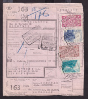 DDFF 576 - Timbre Chemin De Fer S/ Bulletin D'Expédition - Gare De LESSINES 1947 - S.A. Artnoir , Herboristerie - Documenten & Fragmenten