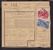 DDFF 581 - Timbres Chemin De Fer S/ Bulletin D'Expédition - Gare De LEMBEEK 1947 - Expéd. Felix Seghers - Documenten & Fragmenten