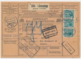 KODAK LIMITED - Rare Private Postal Label - Address / Package Card The Netherlands 1931 - Photography - Photographie