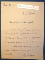 ● L.A.S Georges GOYAU Historien Académicien Né à Orléans - Henry BORDEAUX Lettre Autographe - Schrijvers