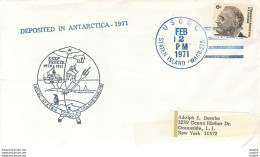 Lettre Cover Etats-Unis Antartica 1971 USCGC Staten Island - Covers & Documents