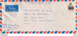 Lettre Cover Inde India University Iowa - Briefe U. Dokumente