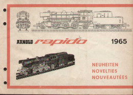 Catalogue ARNOLD RAPIDO Neuheiten 1965 N 9 MM - 1:160- En Français, Allemand Et Anglais - Sin Clasificación