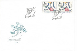 FDC 2 Czech Republic Figure Skating Championship 1993 - Kunstschaatsen