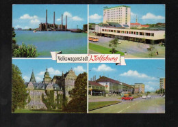 Cpm Volkswagenstadt Wolfsburg 4 Vues Sur Carte , Usine , école , - Wolfsburg